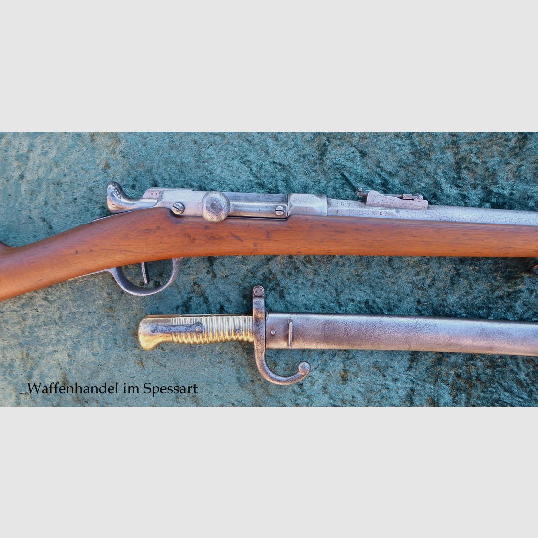 Karabin zapalnikowy Chassepot Mle 1866 cahen-Lyon 1867.