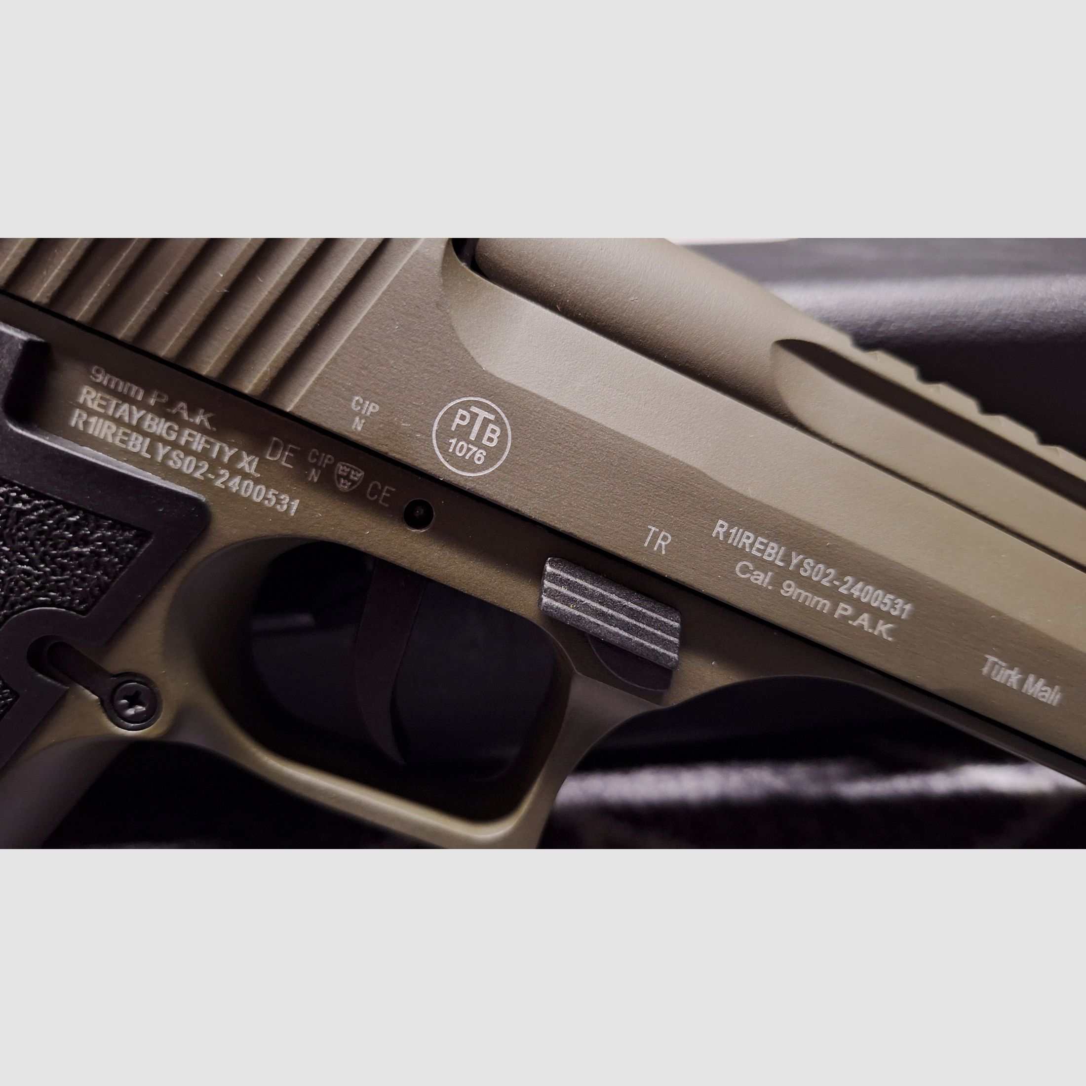 Retay Big Fifty XL Oliv Schreckschusspistole 9mm P.A.K. NEU!