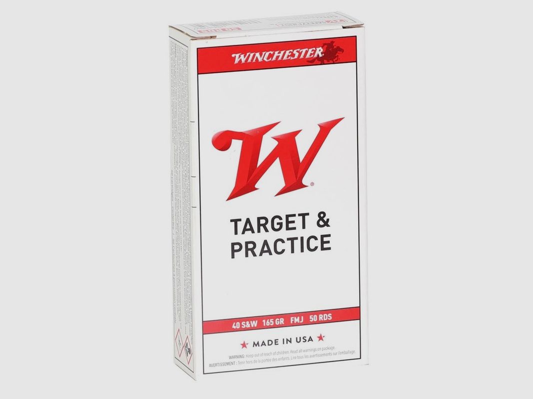 .40S&W WINCHESTER 165gr FMJ