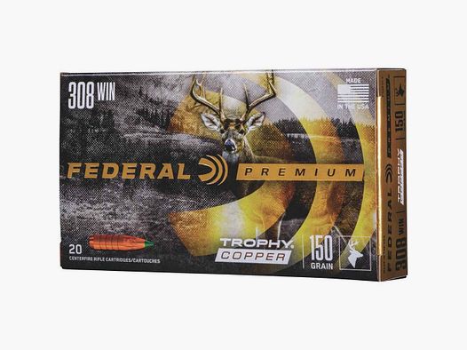 .308 Win. Trophy Copper lead-free 9.7g/150grs. Federal Ammunition