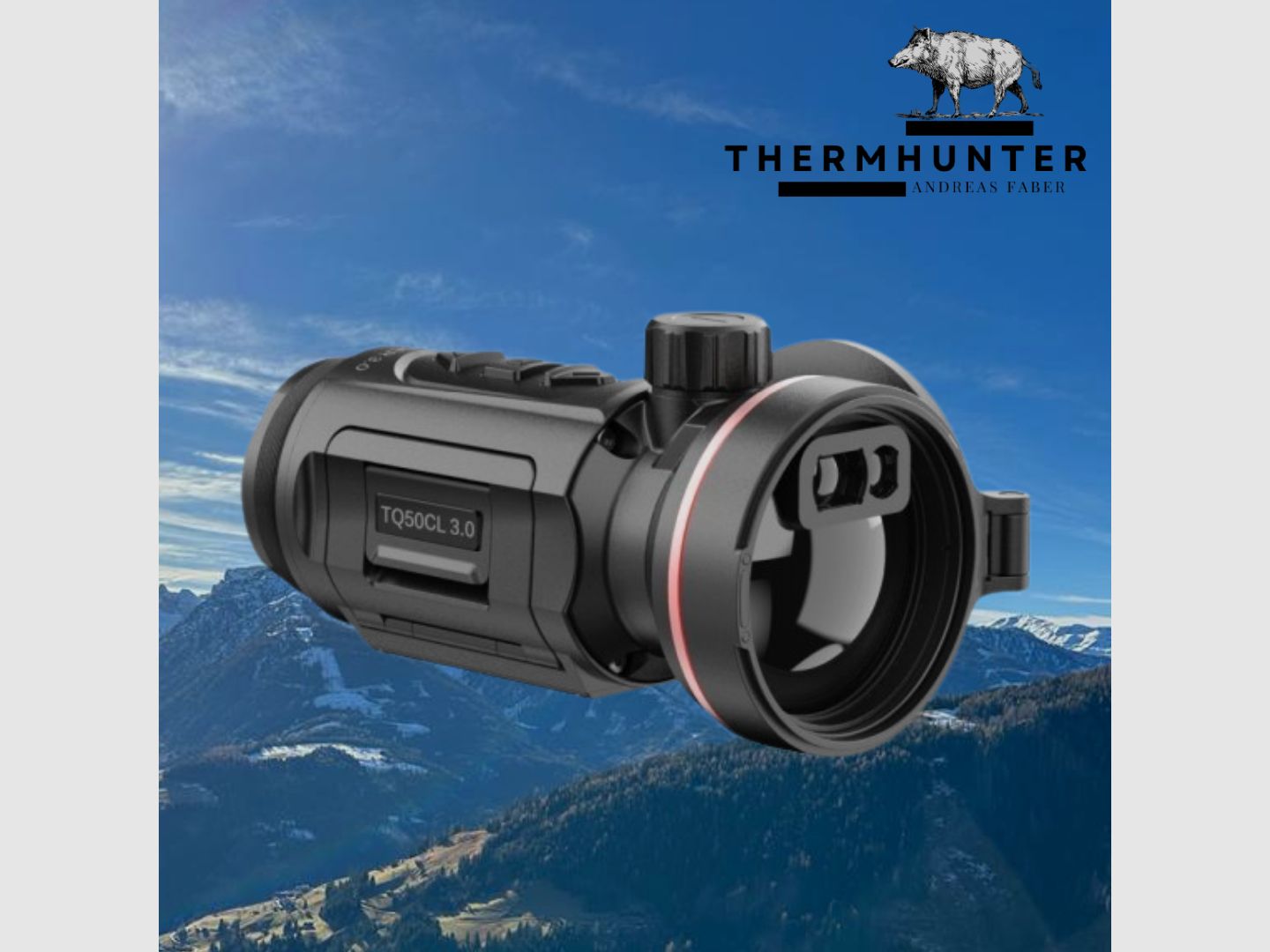 Hikmicro Clip-On Thunder TQ50CL 3.0 Ensemble complet avec adaptateur -NOUVEAU-