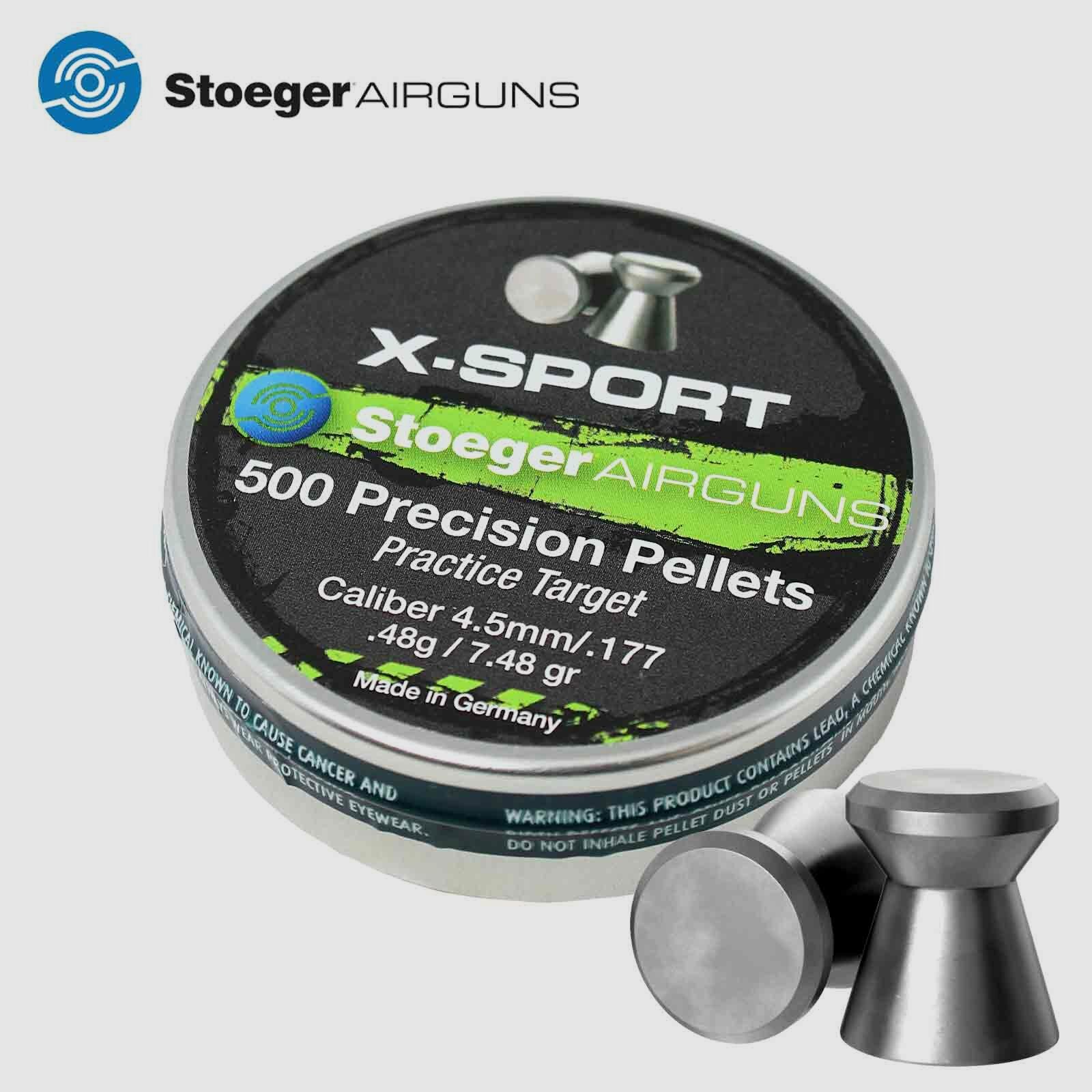 BALAS cal. 4,5 H & N X-SPORTSTOEGER X- SPORT Bala de Precisión 4,5mm Objetivo de Práctica 0,48g - 7,48gr