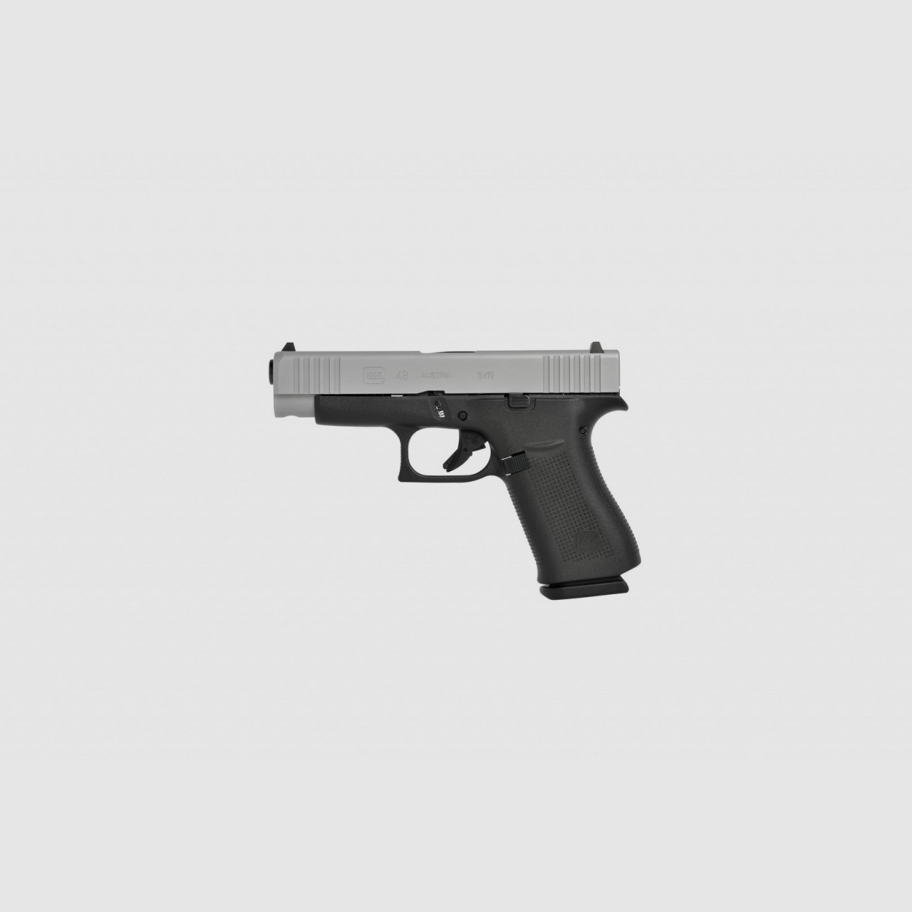 Glock 48 FS (silver slide) 9mmLuger Pistole