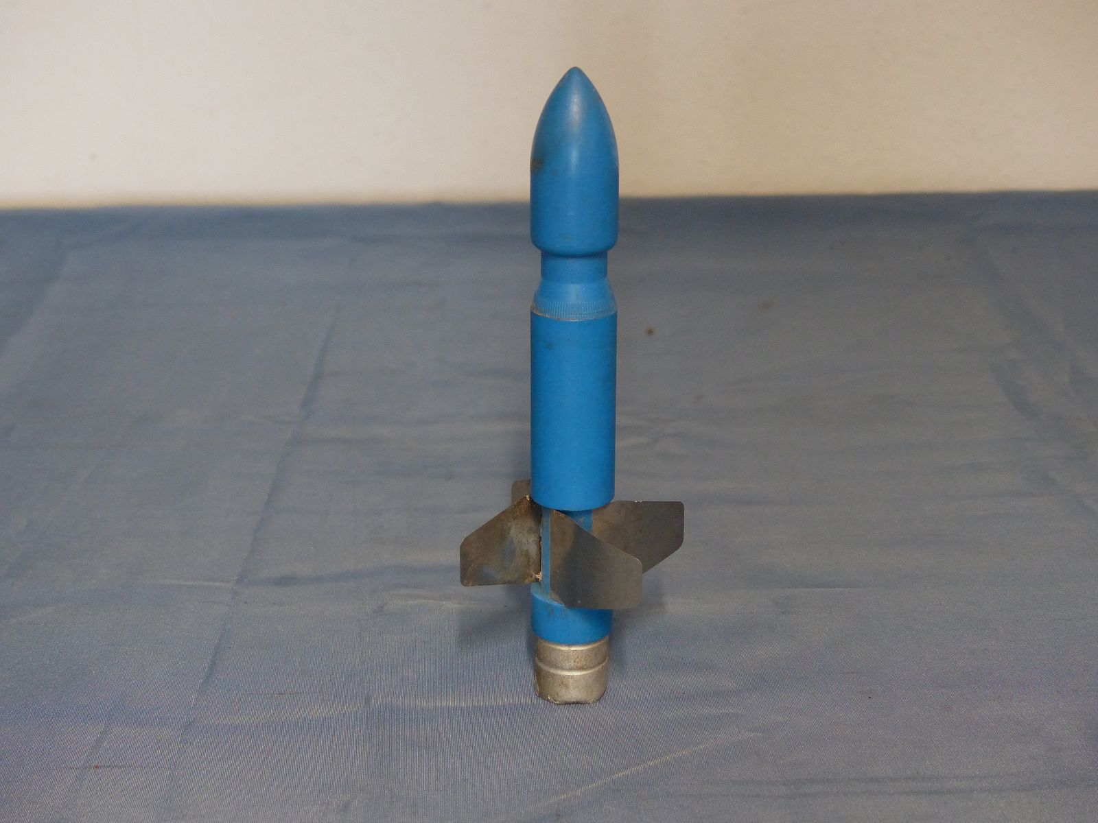 Bundeswehr BW 3 pièces de munitions d'exercice cartouches projectiles bleus G3 matériel de nettoyage années 60 70