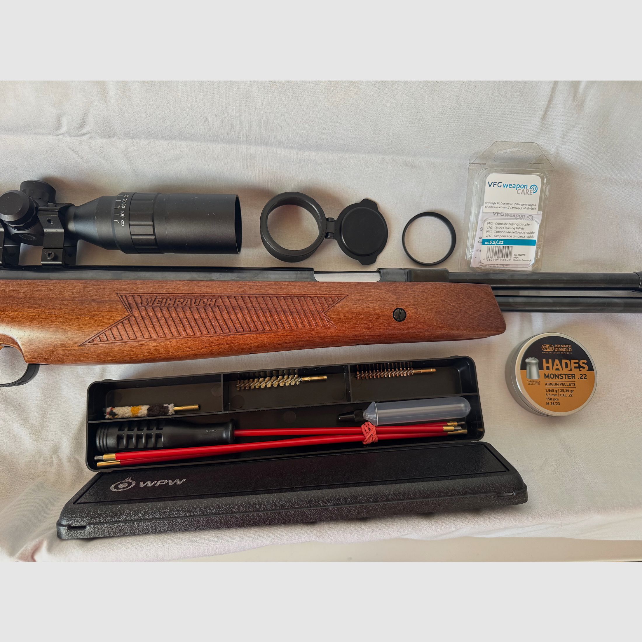 Incense HW 97 K 5.5 + Export spring + Scope + Cleaning set