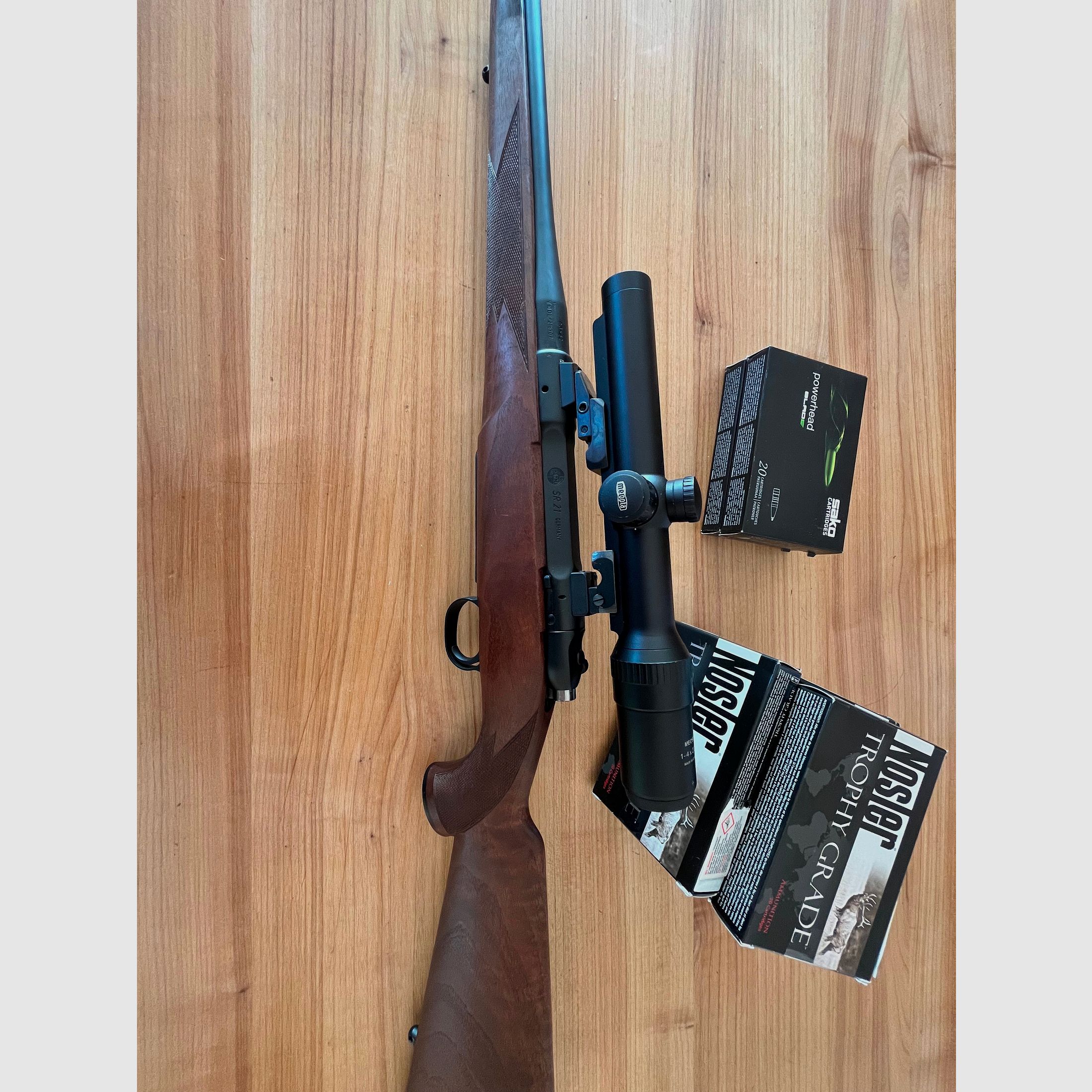 Heym SR21 Allround 9,3x62 & Munition & Glas - *Cetakote* *Blaser KickStop* *Sonnenschliff*