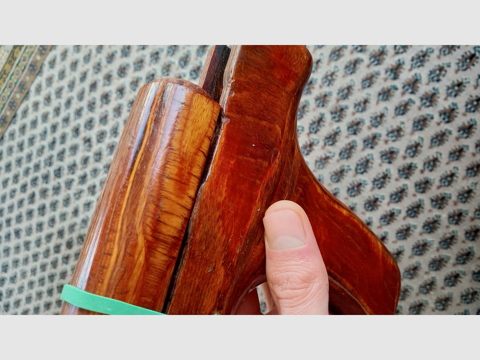 Original Rumänischer AK Handschutz s.g. Esel-Pimmel (Uluc) Schichtholz Romy Donkey Dong für PM md.63 md.90 AIMR AIMS // AKM Vordergriff ideal für Cugir WASR