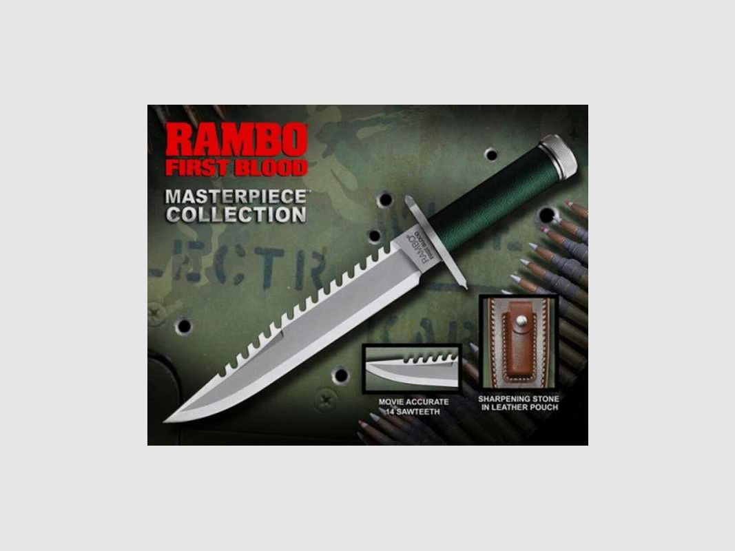 Rambo 1 First Blood Part I SE Bowie Messer Hollywood Collectibles