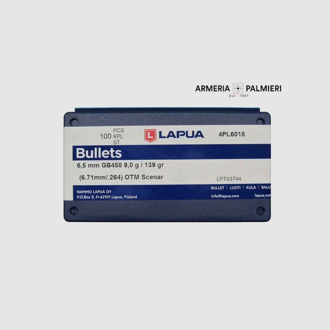 LAPUA GESCHOSSE 6,5MM 139GR OTM SCENAR