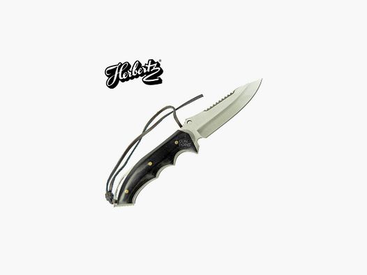 HERBERTZ Outdoormesser Gürtelmesser inkl. Lederscheide 25 cm - Klinge 12 cm