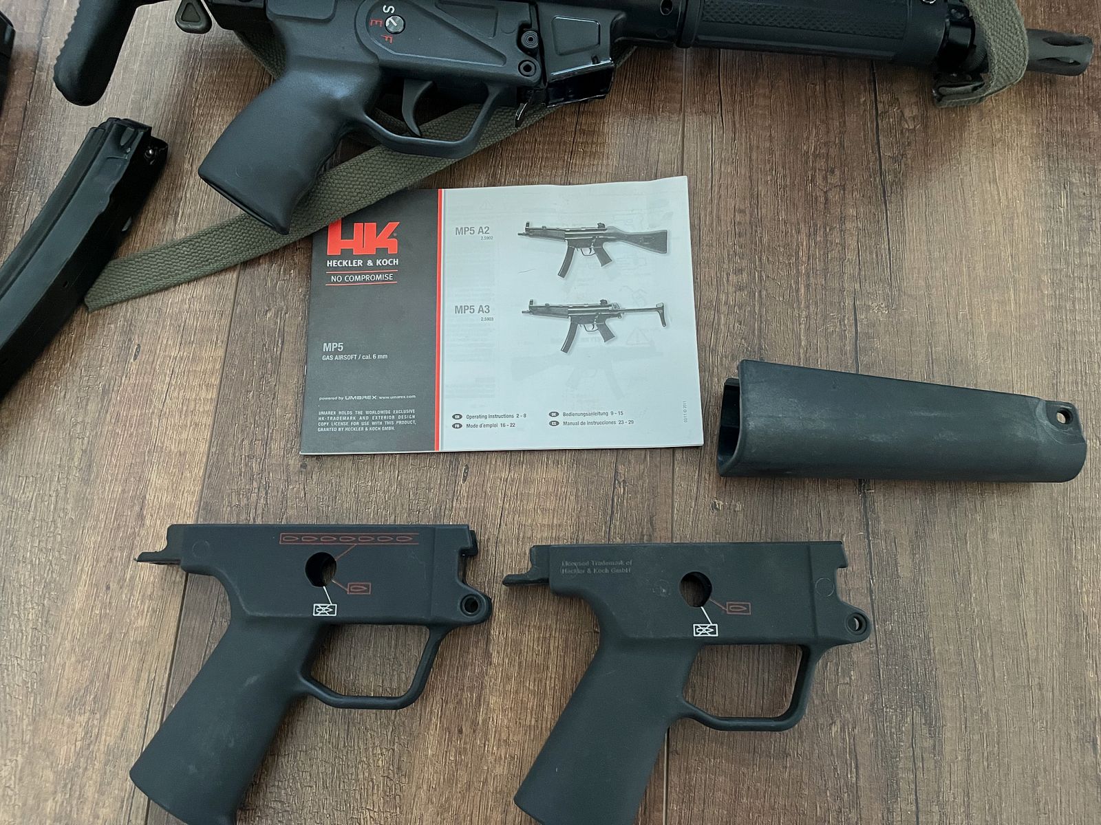 VFC MP5 GBB Airsoft + magazine and accessories