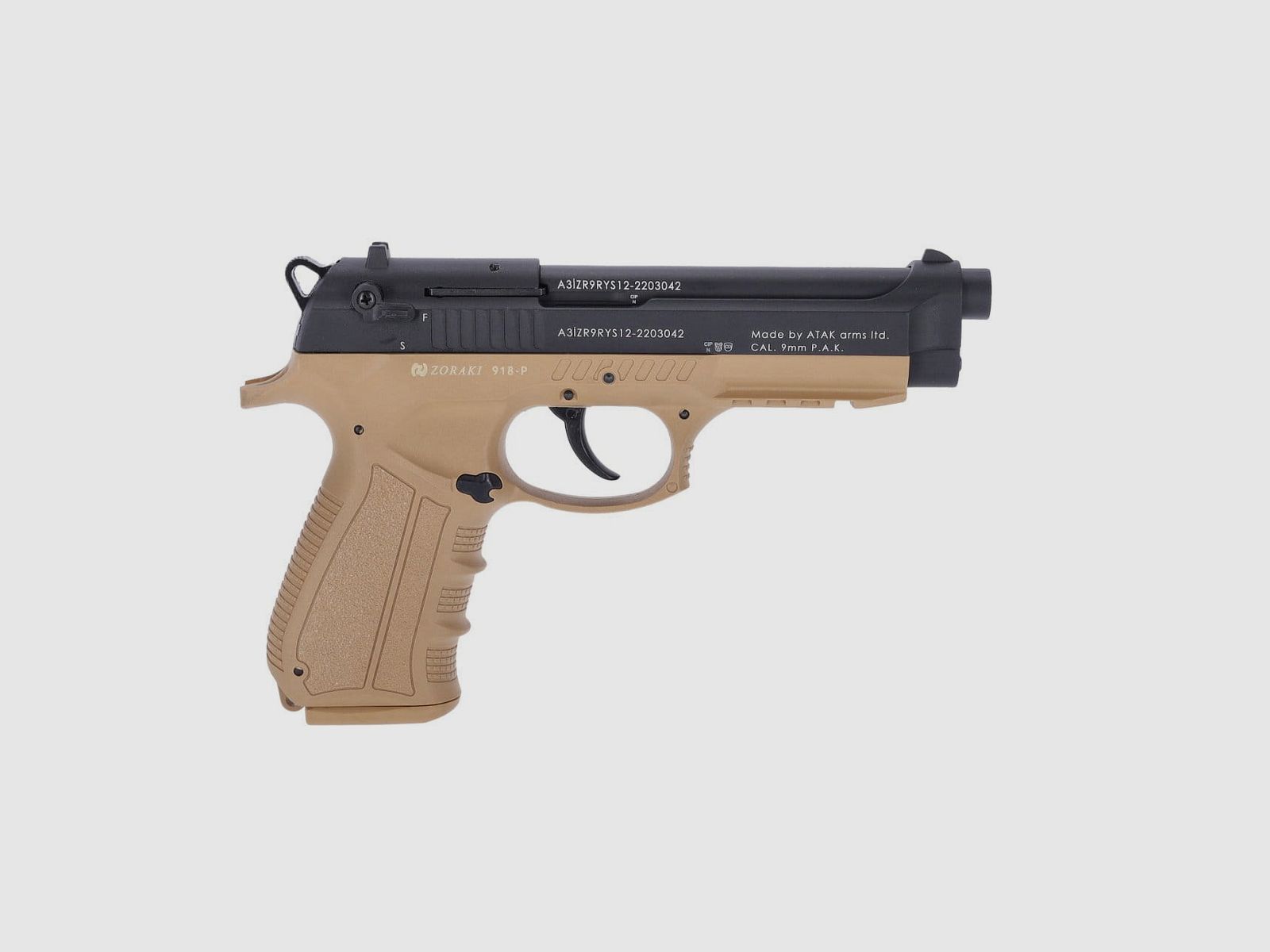 Zoraki 918 Desert Schreckschuss Pistole 9 mm P.A.K.