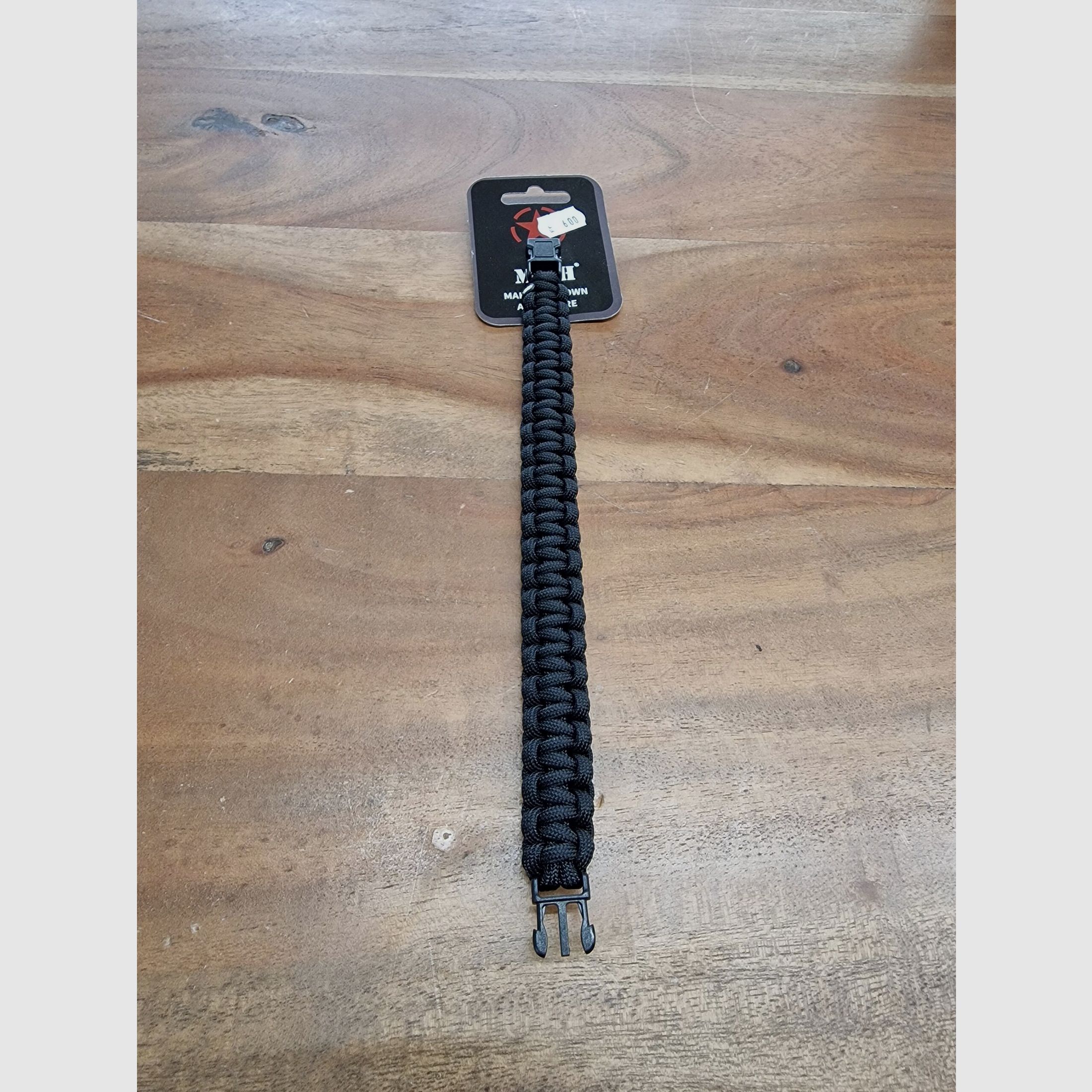 MFH - Paracord Armband / Maat S / Zwart, afbeelding 1 van 3