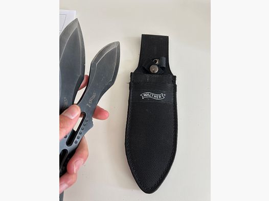 WALTHER WURFMESSER 2x mit OVP und Holster
