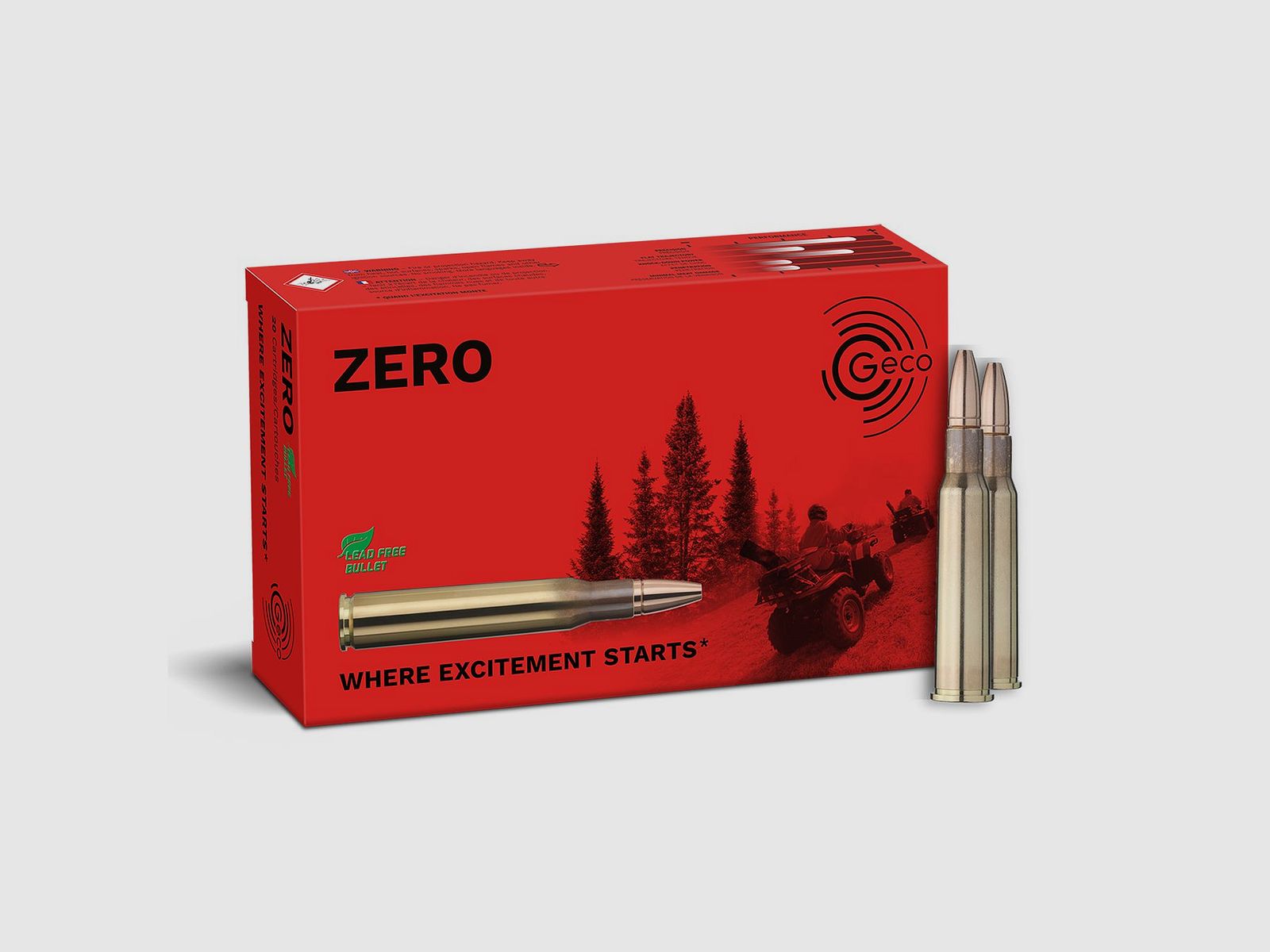 GECO 7x57R  ZERO 8,2g Bleifreie Büchsenpatronen