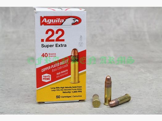 Aguila Super Extra .22 lr. HV SP CP 40gr. 2,6g 50Stück Staffelpreis