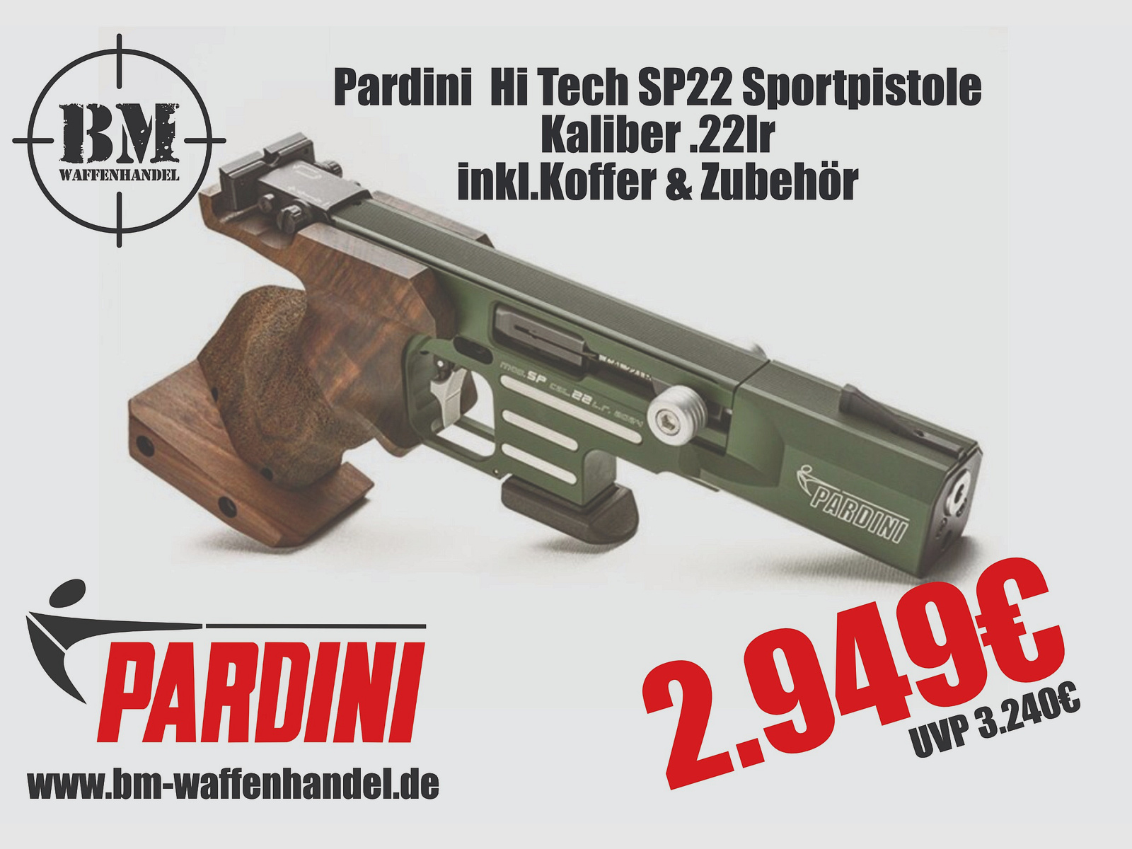 Pardini Hi-Tech .22lr Sportpistole 
