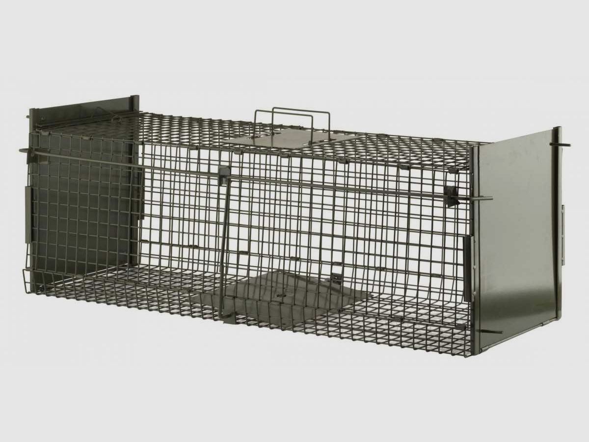 Faltbare Raubtierbox 2 Eingänge - Käfig 100 cm, Bild 1 von 3