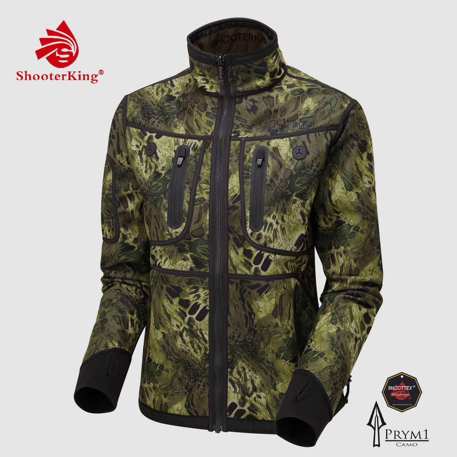 SHOOTERKING Softshell Jacke wendbar Woodlands Camo Damen
