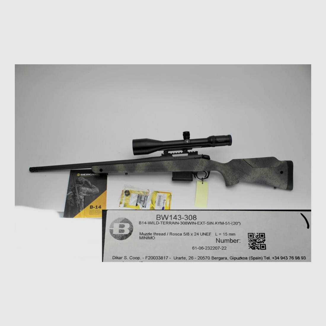 Rep. karabin Bergara B14 Terrain Wilderness z Swarovski 2,5-10x56 z Leuc .308Win