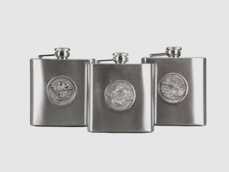 Flachmann Edelstahl 180ml Hirsch