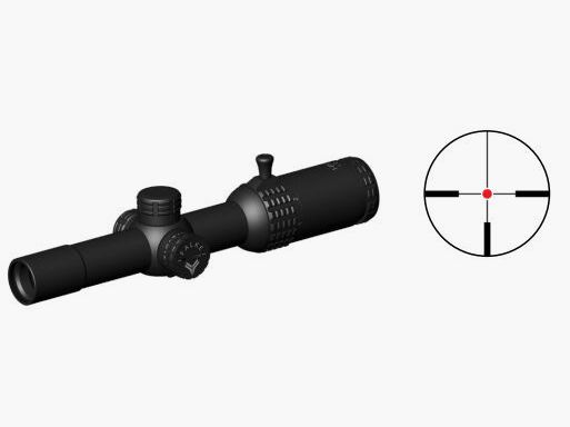 Falke 1-8x24 with L4 reticle the dynamic scope for sports and hunting RRP: €572