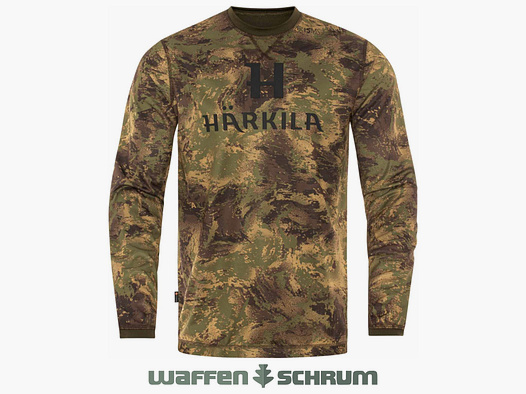 Härkila Langarmshirt Deer Stalker Camo Axis MSP Forest Green