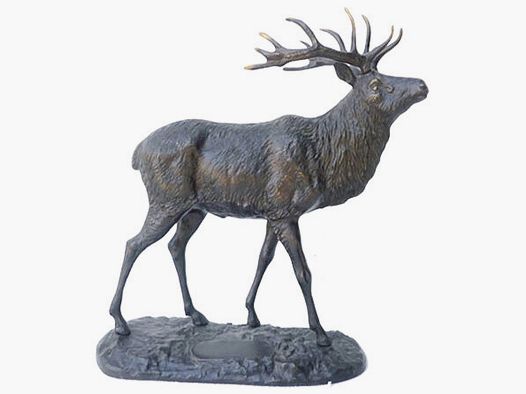 Lovergreen Bronzestatue Motiv groe Hirsch-Statue