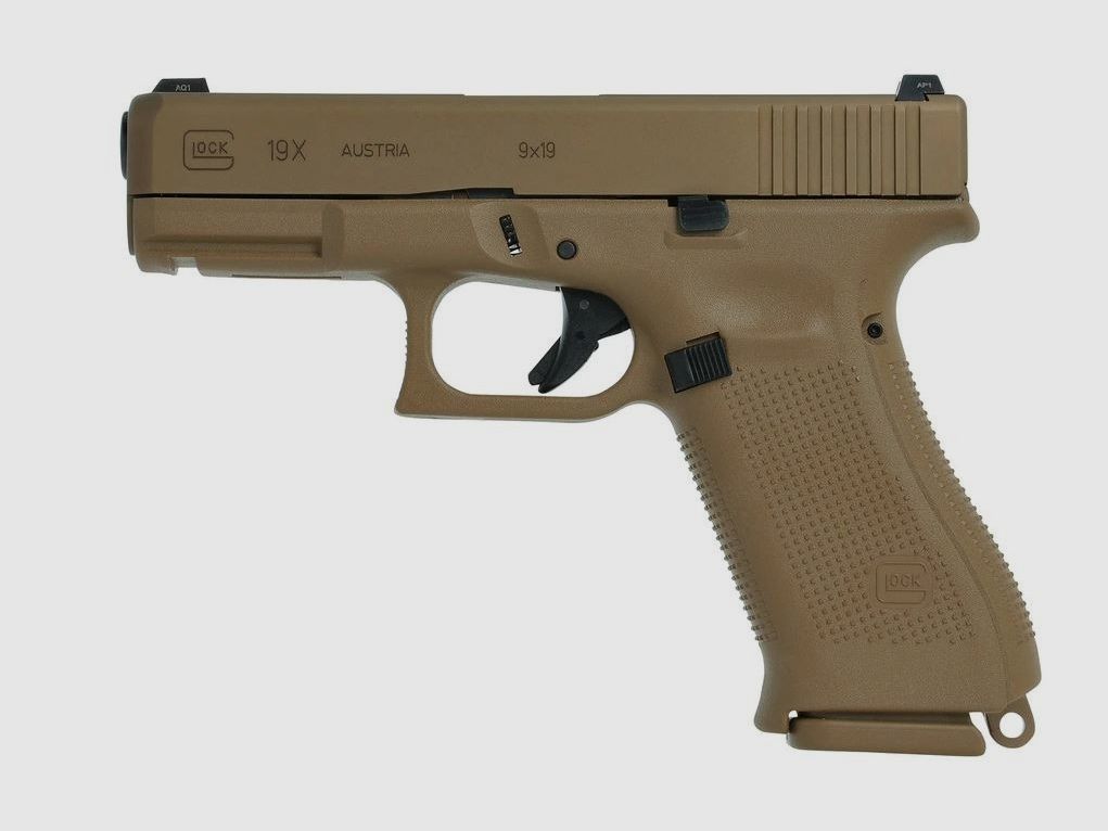 Glock 19X en calibre 9mm Luger en brun coyote, image 1 sur 5