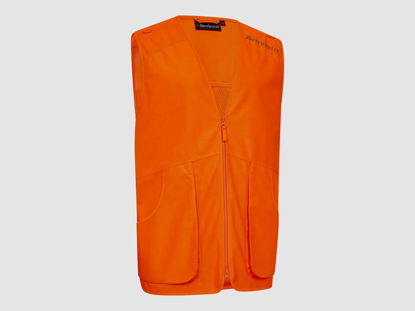 Chaleco de seguridad de malla para caza - Naranja de seguridad - Tamaño: S/M