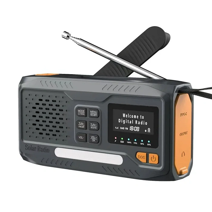 Solar emergency radio with dynamo crank and flashlight Extralink BT-4000 SOS | Bluetooth and 4000 mAh power bank