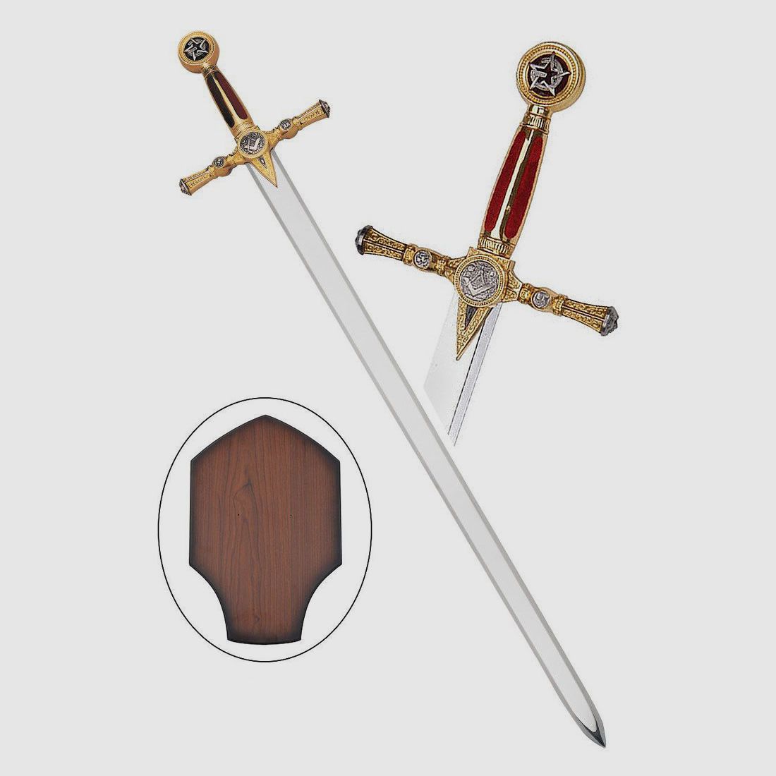 Espada masónica con soporte