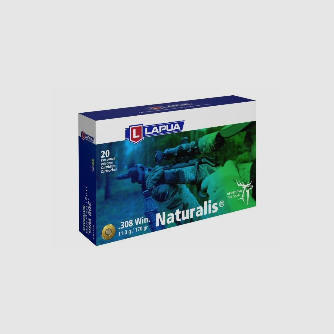 Munitions LAPUA .308 Win. NATURALIS 11 g, image 2 sur 2