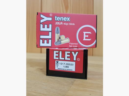 ELEY MUNITION KAL. 22 TENEX