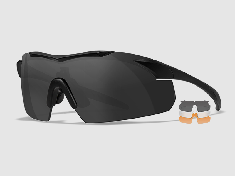 Wiley X VAPOR 2.5 Black Occhiali di Sicurezza Set 3in1, immagine 1 di 3
