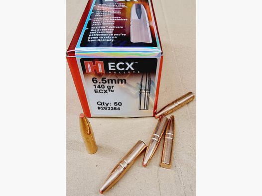 6,5/140grs ECX bleifrei Hornady No. 263364 Geschosse 50 Stk.