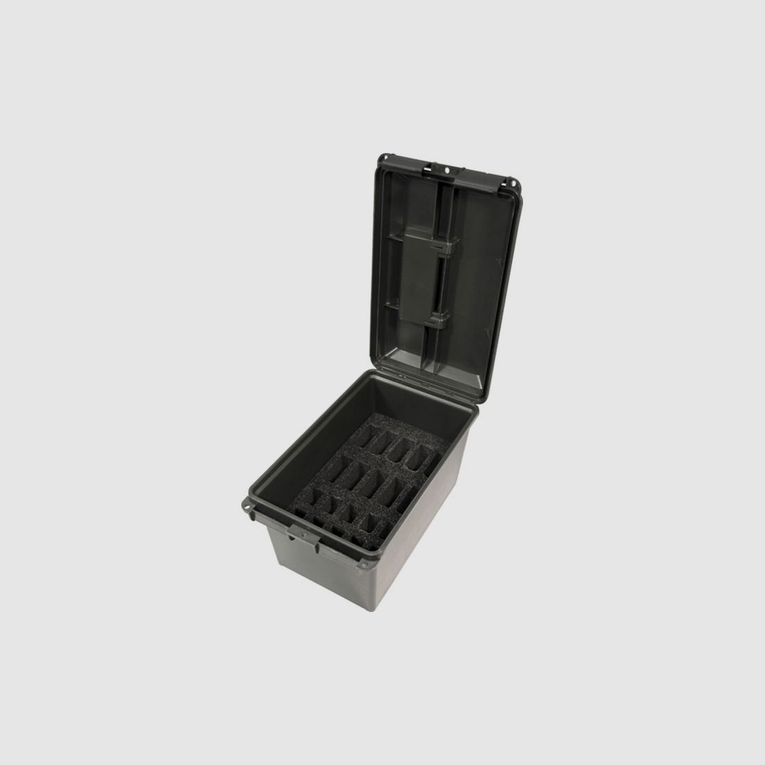 Caja de cargadores MTM TMCLE negra para 10 cargadores AR y 10 cargadores de pistola
