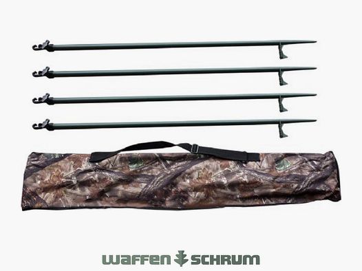 JVS Global Outdoor 4 Teleskopstangen inkl. Transporttasche Höhe 110 cm bis 180 cm