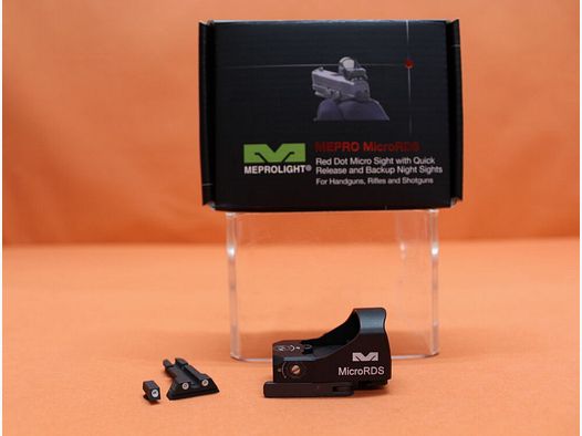 MEPROLIGHT MEPROLIGHT Visor de Punto Rojo MEPRO MicroRDS 3MOA Dot incl. Visión/ QD Montaje para Glock hasta Gen4