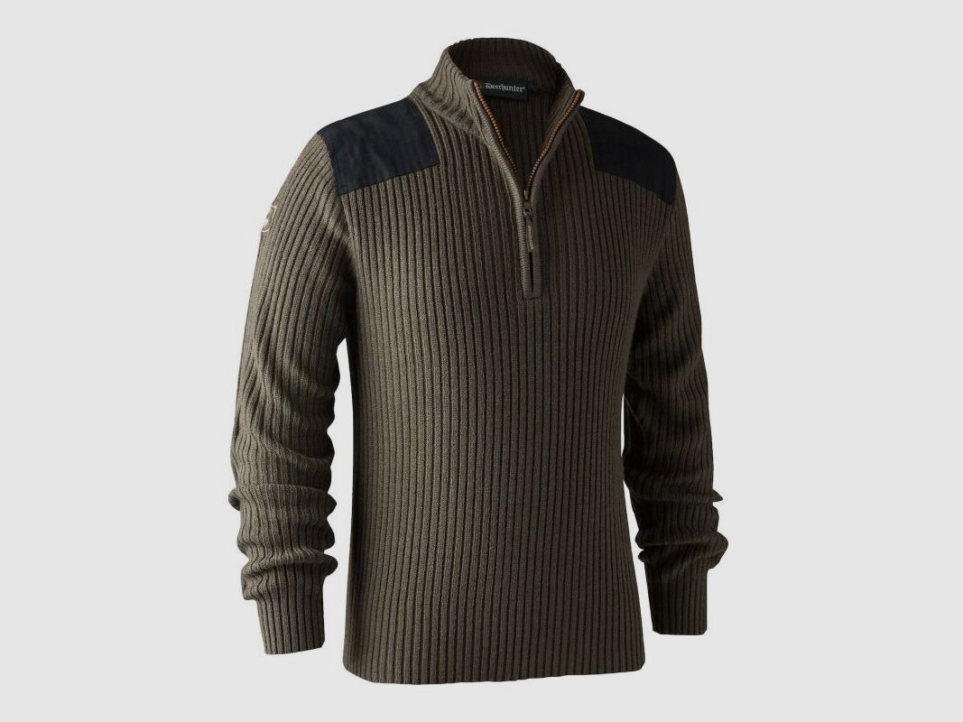 Deerhunter Herren Strickpullover Rogaland mit Reißverschluss