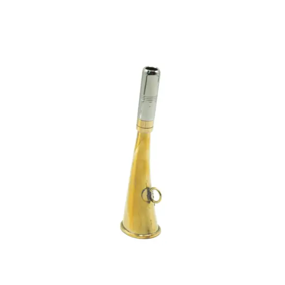 Messing Roep Hoorn Wildzwijn Decor 16 cm, afbeelding 5 van 14