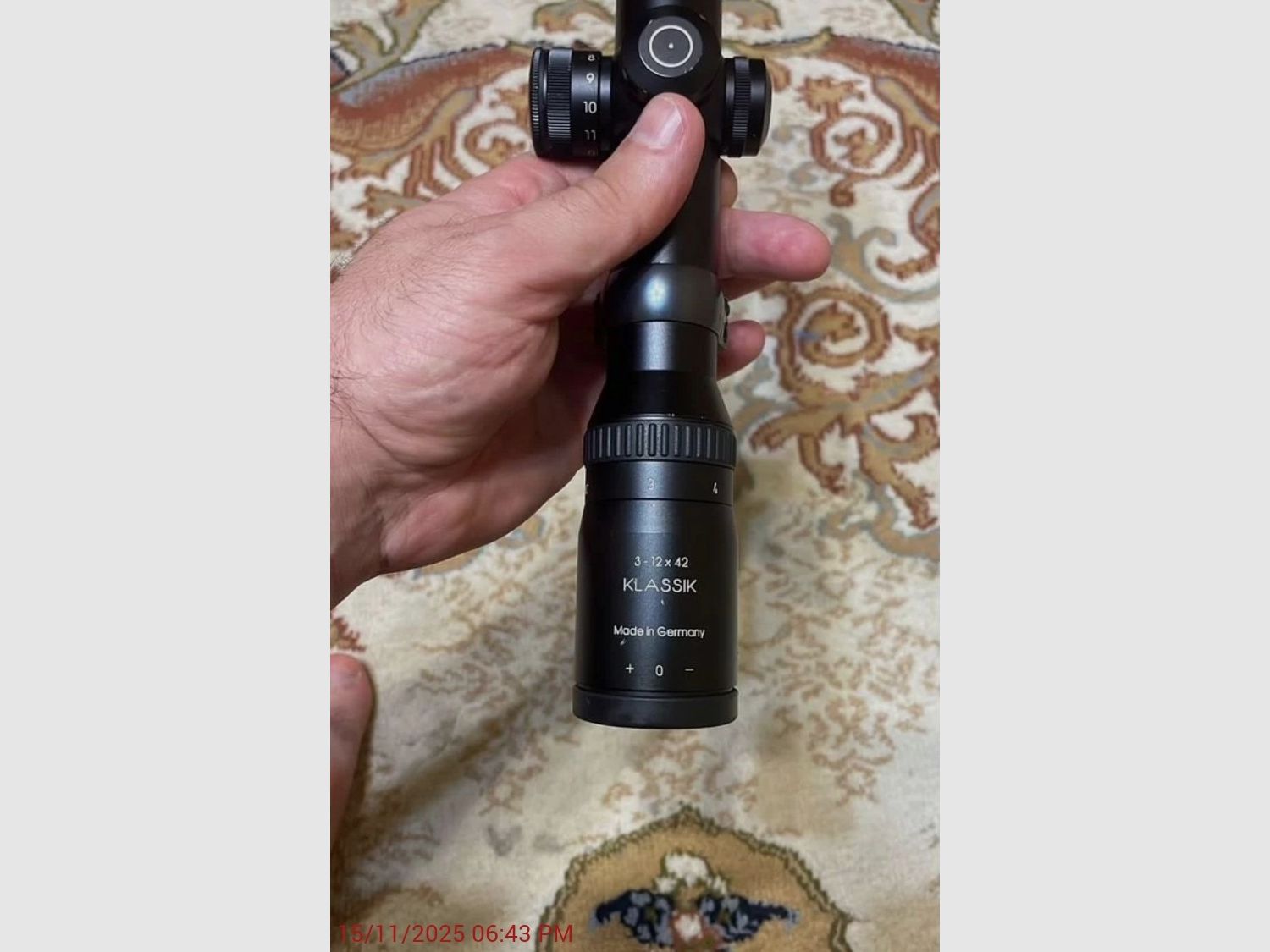 Schmidt Bender Klassik 3-12x42 riflescope