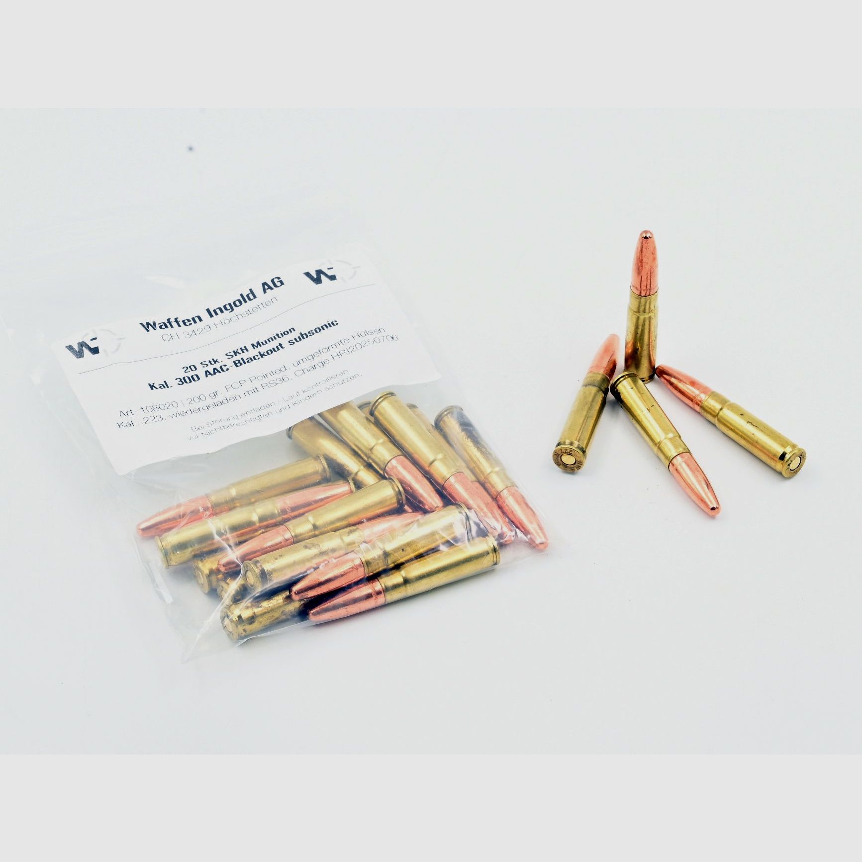SKH, 300 Blackout Subsonic, FCP Pointed 200 gr., 20 pz.