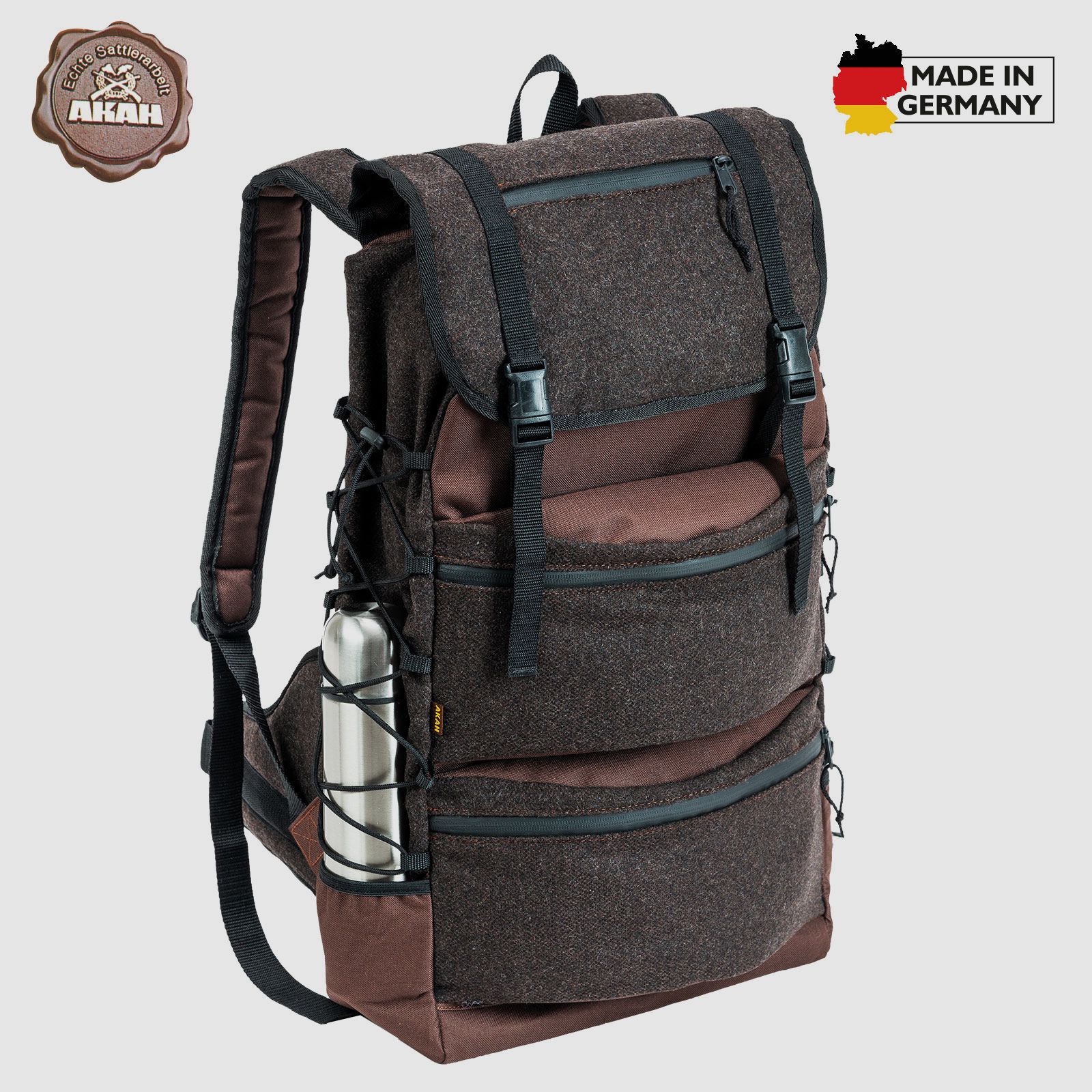 AKAH Gebirgs- und Trekking-Rucksack Loden