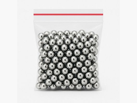 50x 6mm Stahlkugel verchromt