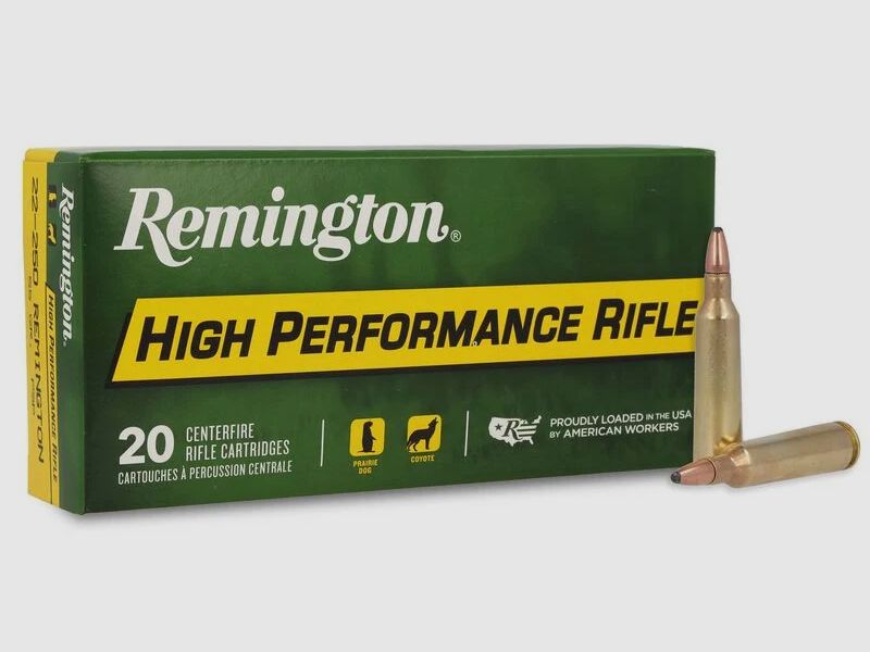 Remington High Performance .22-250 Rem. 55GR PSP 20 Patronen