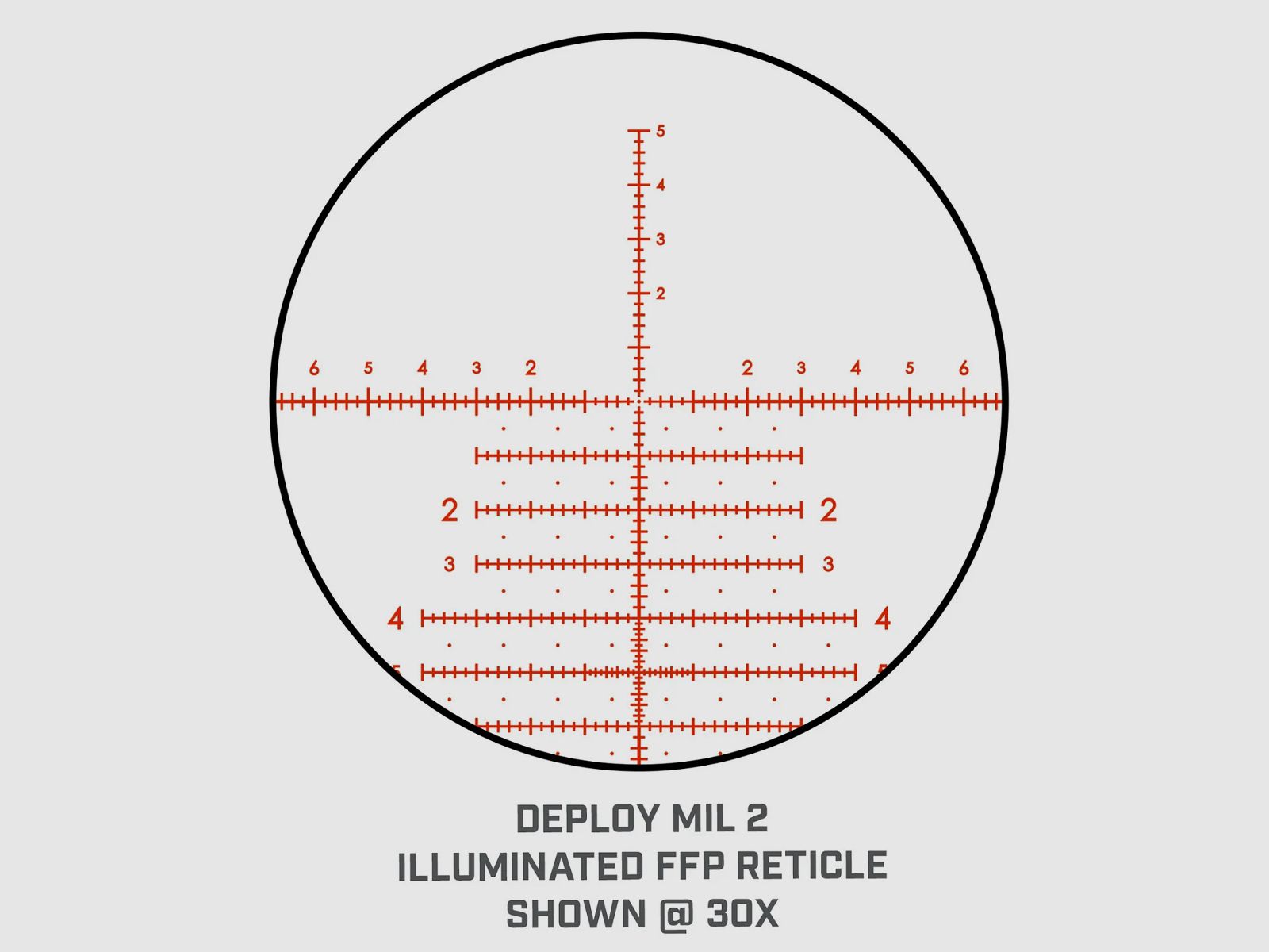 Bushnell Match Pro ED 5-30x56 lunette de tir – Réticule Deploy MIL2 MRAD FFP