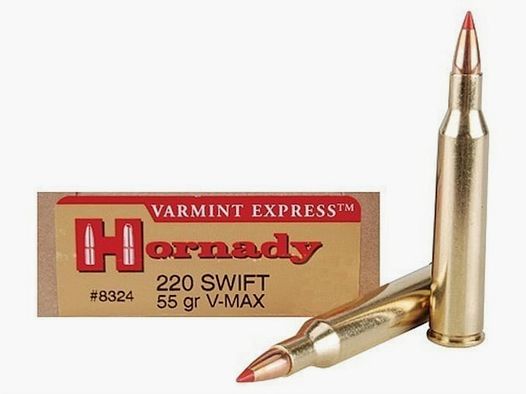 Hornady Varmint Express .220 Swift 55GR V-Max 20 cartouches