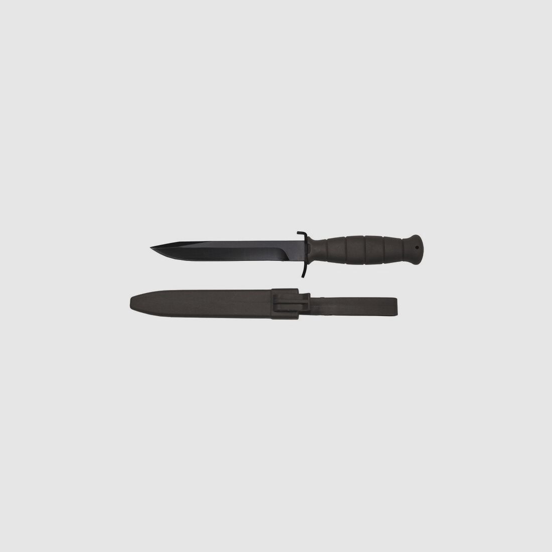 ÖBH Kampfmesser / Feldmesser 16,5/29cm (Nachbau) Schwarz / Oliv mit Kunststoff - Scheide