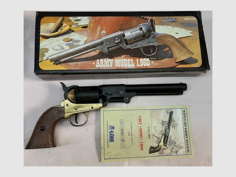 Colt Army Model 1860 mit Göde Zertifikat  (schwarz)